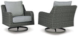 Elite Park Outdoor Swivel Lounge with Cushion - BWO Furniture & Mattresses