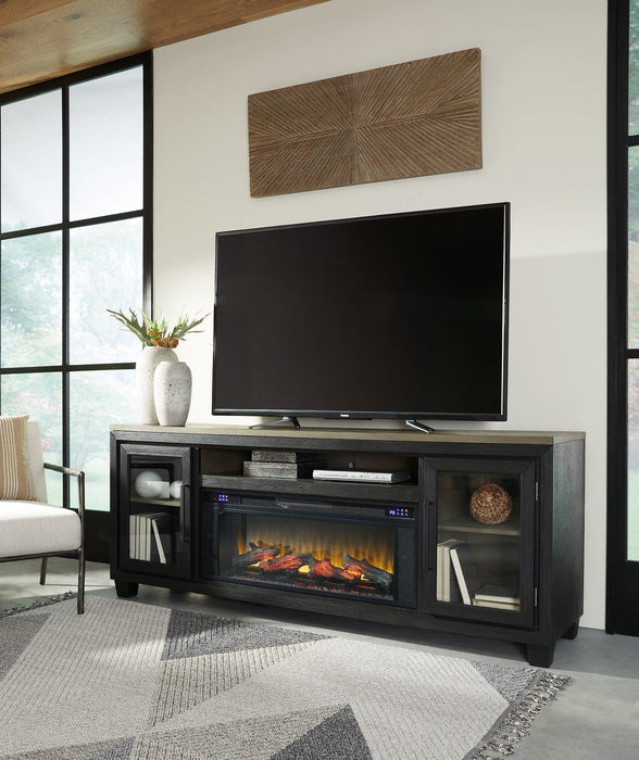 Foyland 83" TV Stand with Electric Fireplace - BWO Furniture & Mattresses