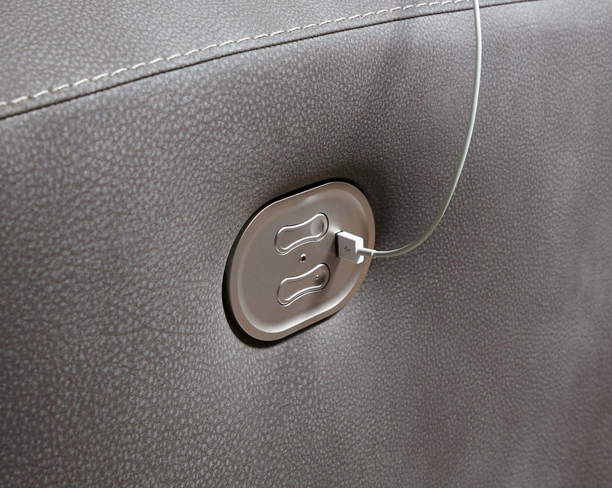 Next-Gen DuraPella Power Reclining Sectional Loveseat with Console - BWO Furniture & Mattresses