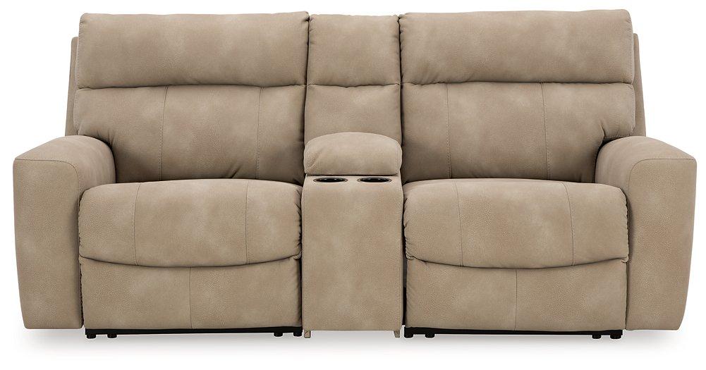 Next-Gen DuraPella Power Reclining Sectional Loveseat with Console - BWO Furniture & Mattresses