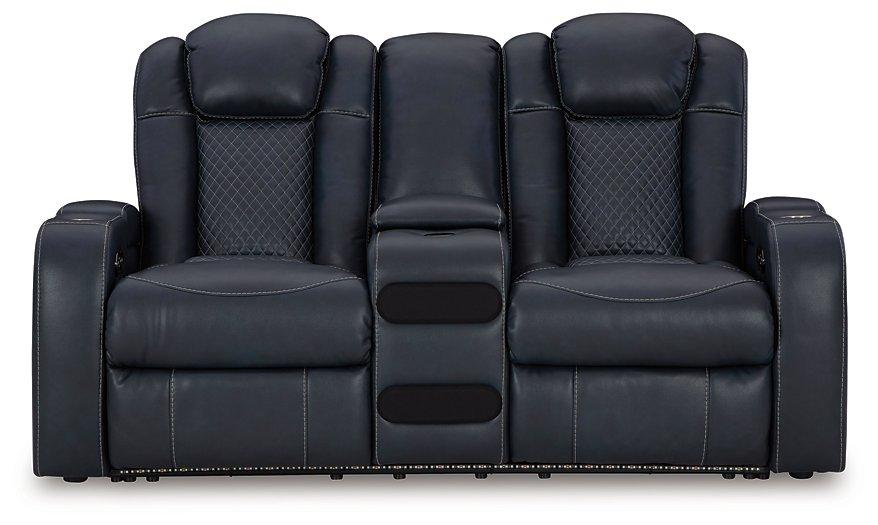 Fyne-Dyme Power Reclining Loveseat with Console - BWO Furniture & Mattresses