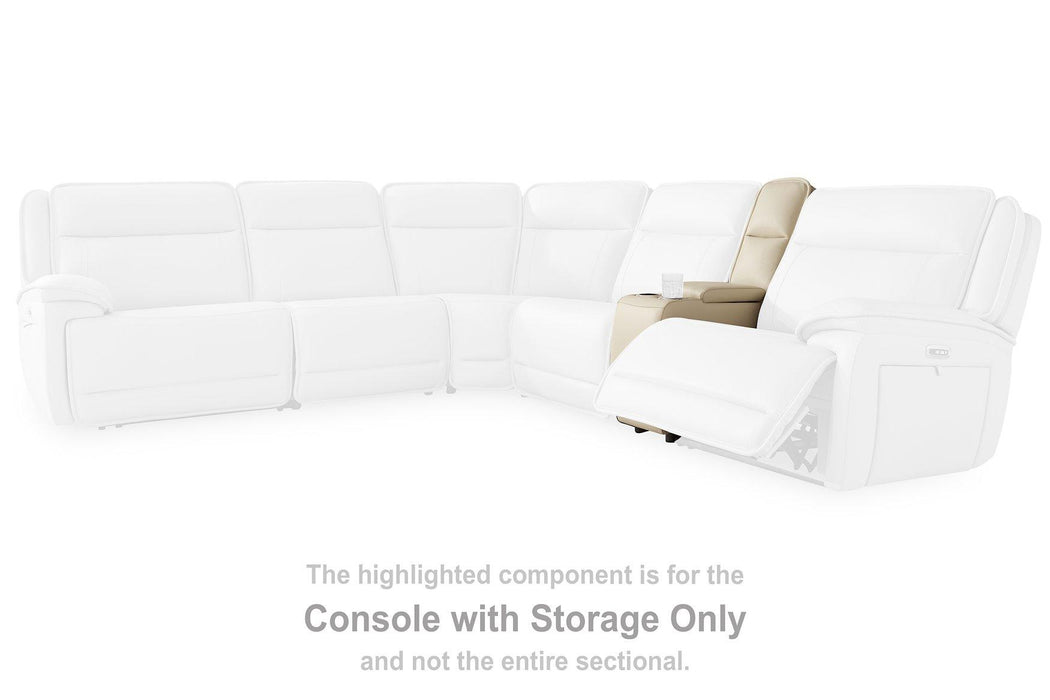 Double Deal Power Reclining Loveseat Sectional with Console - BWO Furniture & Mattresses