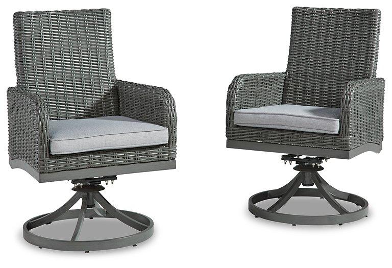 Elite Park Swivel Chair with Cushion (Set of 2) - BWO Furniture & Mattresses