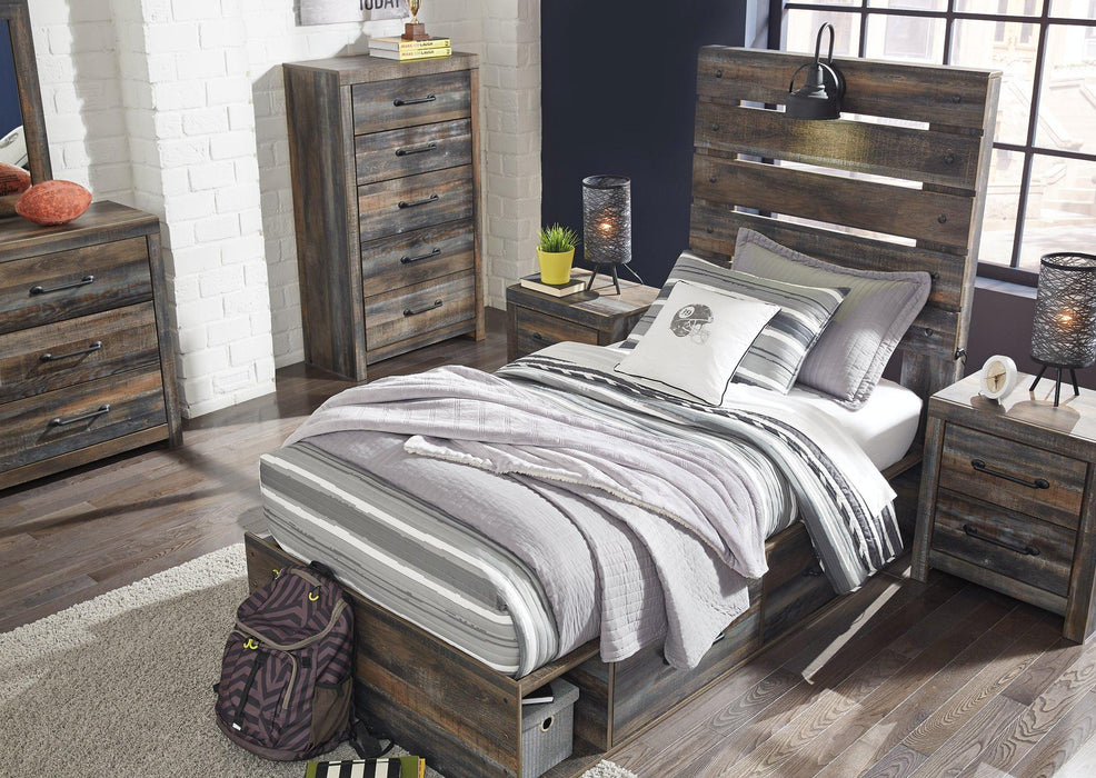 Drystan Bed with 4 Storage Drawers - BWO Furniture & Mattresses