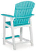 Eisely Outdoor Counter Height Bar Stool (Set of 2) - BWO Furniture & Mattresses