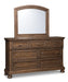 Flynnter Dresser and Mirror - BWO Furniture & Mattresses