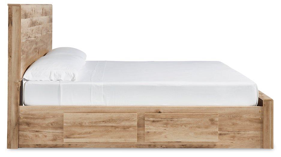 Hyanna Panel Storage Bed with 2 Under Bed Storage Drawer - BWO Furniture & Mattresses