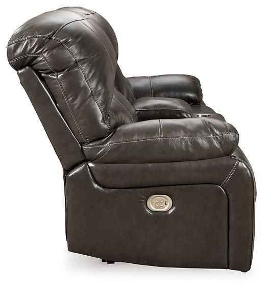 Hallstrung Power Reclining Loveseat with Console - BWO Furniture & Mattresses