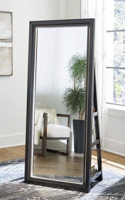 Evesen Floor Standing Mirror/Storage - BWO Furniture & Mattresses