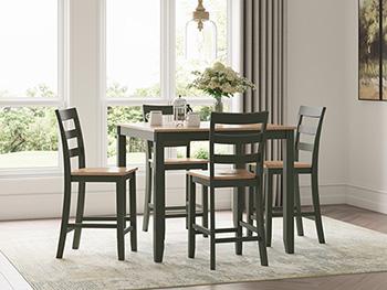 Gesthaven Counter Height Dining Table and 4 Barstools (Set of 5) - BWO Furniture & Mattresses