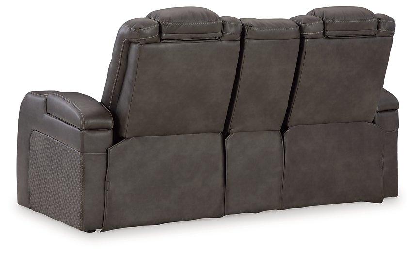 Fyne-Dyme Power Reclining Loveseat with Console - BWO Furniture & Mattresses