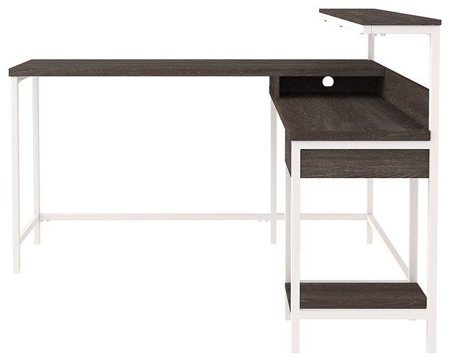 Dorrinson Home Office L-Desk with Storage - BWO Furniture & Mattresses