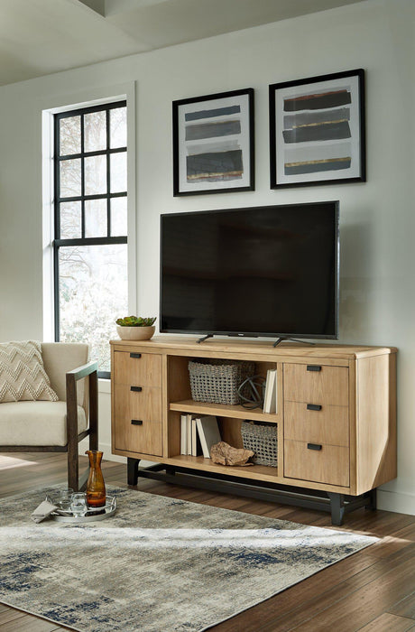 Freslowe TV Stand with Electric Fireplace - BWO Furniture & Mattresses