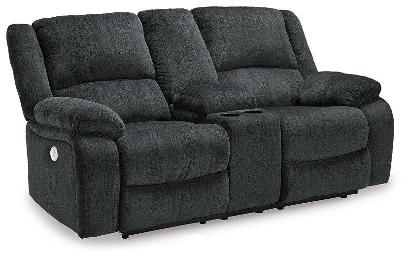 Draycoll Power Reclining Loveseat with Console - BWO Furniture & Mattresses