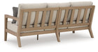 Hallow Creek Outdoor Sofa with Cushion - BWO Furniture & Mattresses