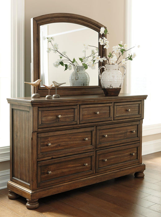 Flynnter Dresser and Mirror - BWO Furniture & Mattresses