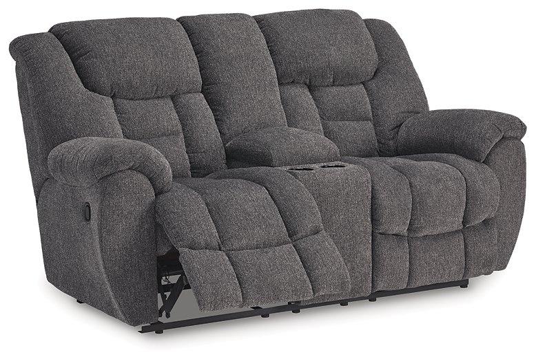 Foreside Reclining Loveseat with Console - BWO Furniture & Mattresses