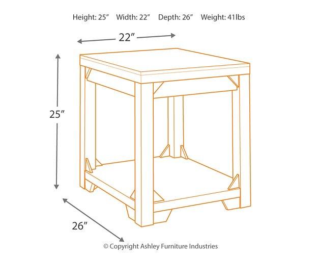 Fregine End Table - BWO Furniture & Mattresses