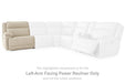 Double Deal Power Reclining Loveseat Sectional - BWO Furniture & Mattresses