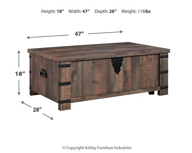 Hollum Lift-Top Coffee Table - BWO Furniture & Mattresses