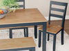 Gesthaven Dining Table with 4 Chairs and Bench (Set of 6) - BWO Furniture & Mattresses