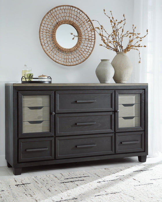 Foyland Dresser and Mirror - BWO Furniture & Mattresses