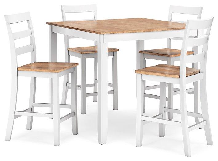 Gesthaven Counter Height Dining Table and 4 Barstools (Set of 5) - BWO Furniture & Mattresses