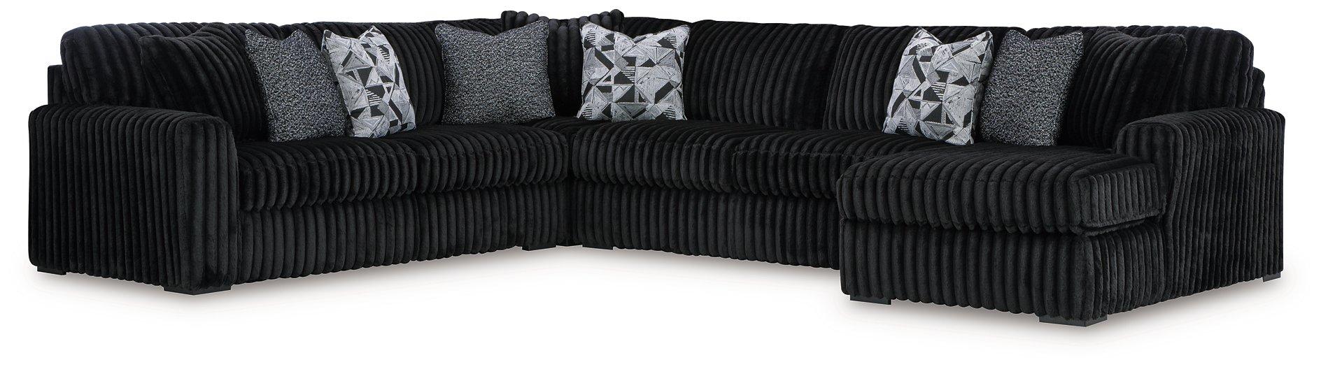 Midnight-Madness Sectional with Chaise - BWO Furniture & Mattresses