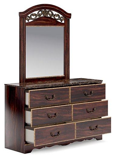 Glosmount Dresser and Mirror - BWO Furniture & Mattresses