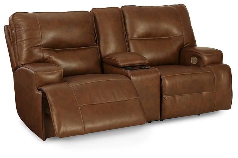 Francesca Power Reclining Loveseat with Console - BWO Furniture & Mattresses