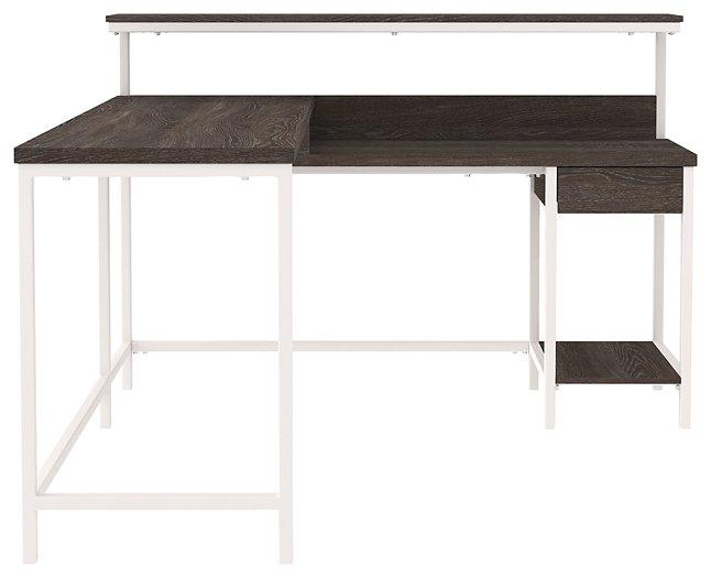 Dorrinson Home Office L-Desk with Storage - BWO Furniture & Mattresses