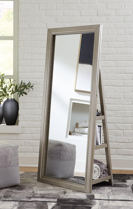 Evesen Floor Standing Mirror with Storage - BWO Furniture & Mattresses