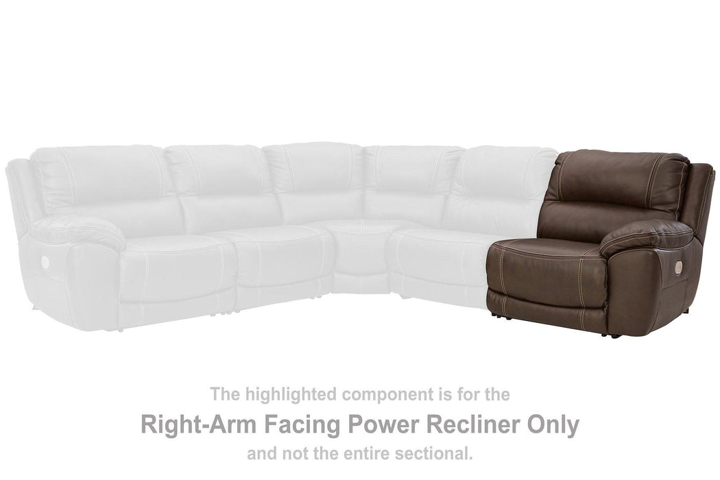 Dunleith Power Reclining Loveseat with Console - BWO Furniture & Mattresses