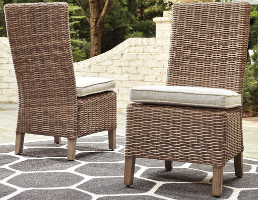 Beachcroft Outdoor Side Chair with Cushion (Set of 2) - BWO Furniture & Mattresses