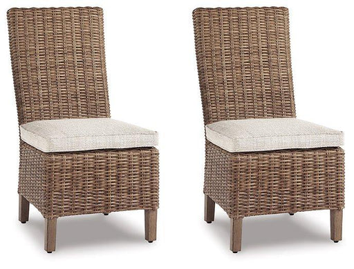 Beachcroft Outdoor Side Chair with Cushion (Set of 2) - BWO Furniture & Mattresses