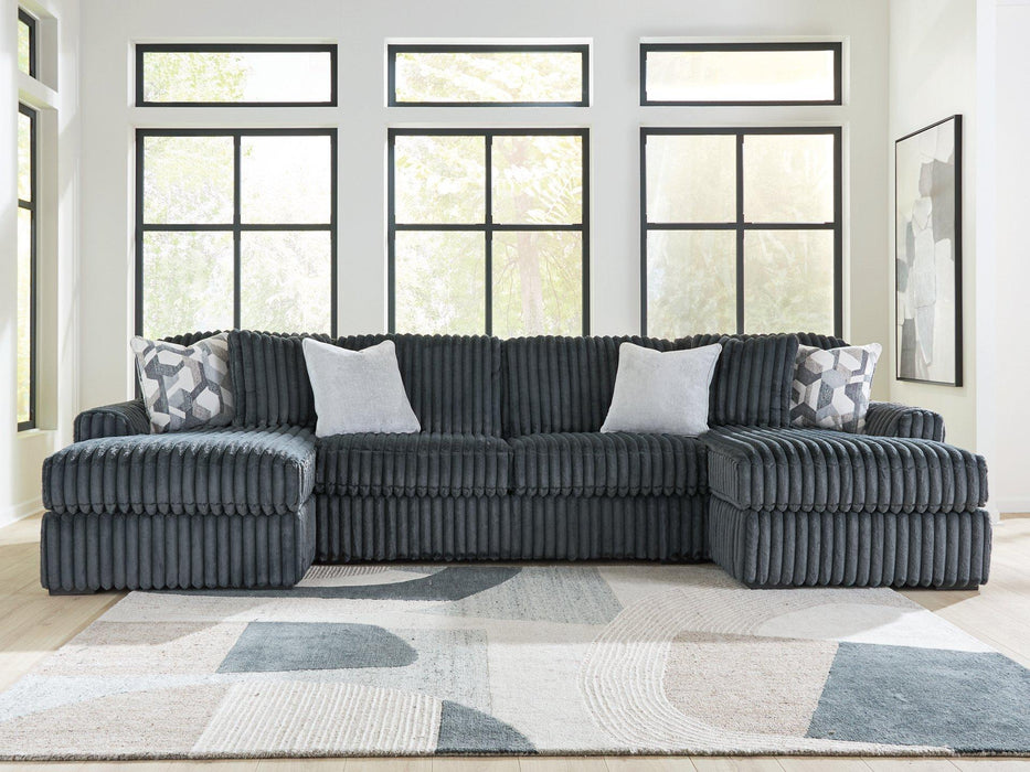 Midnight-Madness Sectional with Chaise - BWO Furniture & Mattresses