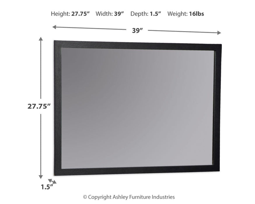 Danziar Bedroom Mirror - BWO Furniture & Mattresses