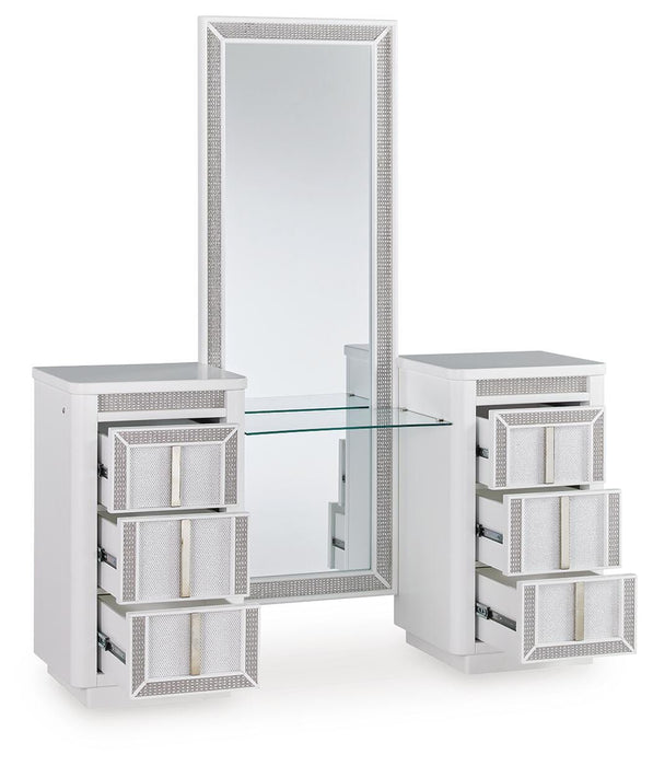 Chalanna Vanity with Mirror - BWO Furniture & Mattresses