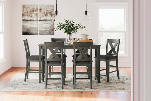 Caitbrook Counter Height Dining Table and Bar Stools (Set of 7) - BWO Furniture & Mattresses