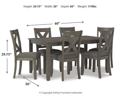 Caitbrook Dining Table and Chairs (Set of 7) - BWO Furniture & Mattresses