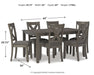 Caitbrook Dining Table and Chairs (Set of 7) - BWO Furniture & Mattresses