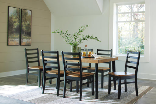 Blondon Dining Table and 6 Chairs (Set of 7) - BWO Furniture & Mattresses