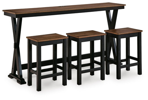 Wildenauer Counter Height Dining Table and 3 Barstools Set - BWO Furniture & Mattresses