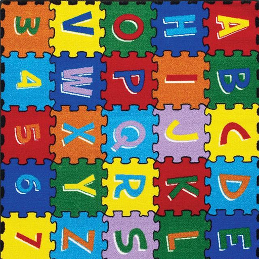 Abbey Alphabet/Multi 4' 9" X 6' 9" Area Rug - BWO Furniture & Mattresses