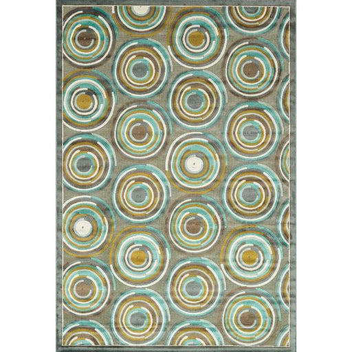 Atlas Rug Gray/ Aqua - BWO Furniture & Mattresses