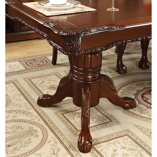 GEORGETOWN Antique Cherry Dining Table w/ Double Pedestals - BWO Furniture & Mattresses