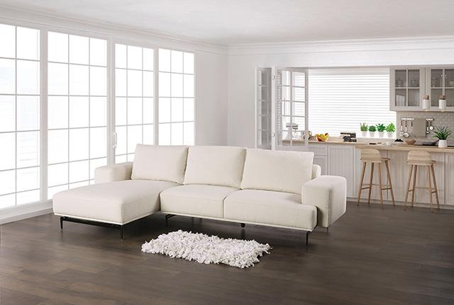 Baerum Sectional, Left & Right Chaise Beige & Gray - BWO Furniture & Mattresses