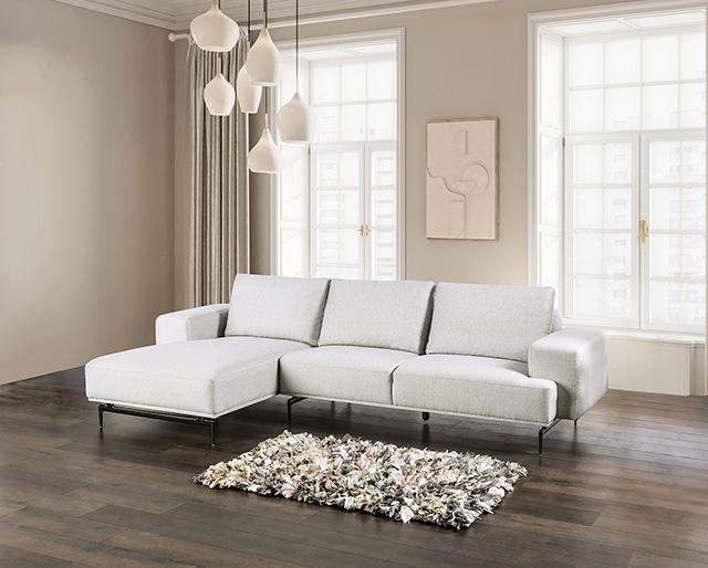 Baerum Sectional, Left & Right Chaise Beige & Gray - BWO Furniture & Mattresses