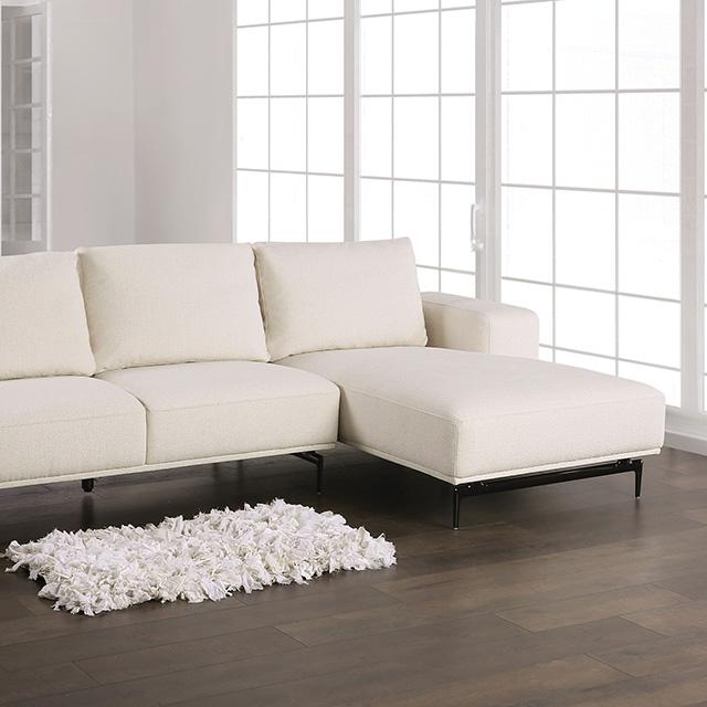 Baerum Sectional, Left & Right Chaise Beige & Gray - BWO Furniture & Mattresses