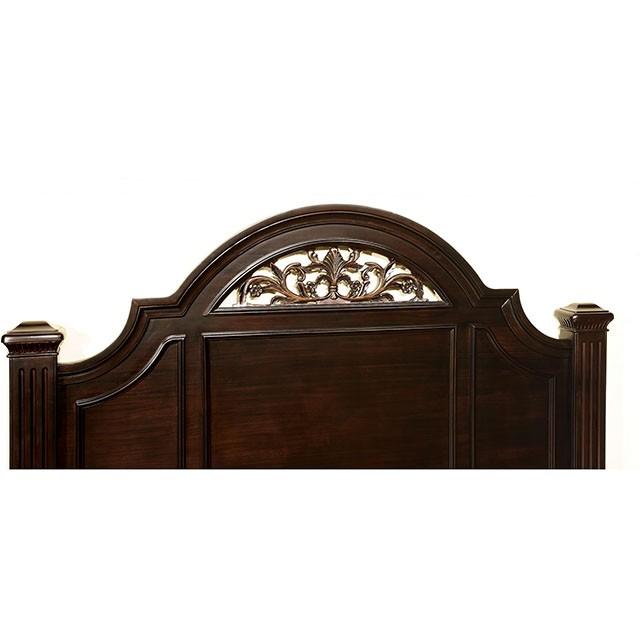 Syracuse Dark Walnut Queen Bed